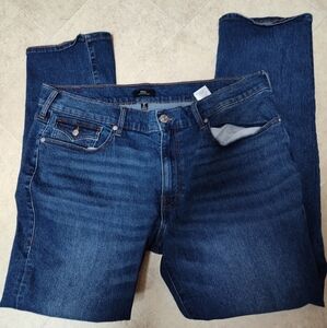 True Religion Men's Ricky Relaxed Straight Jeans Size 42 X 31.5" Flap Pockets